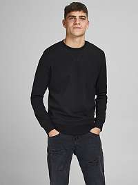 Jack & Jones čierne pánska basic mikina