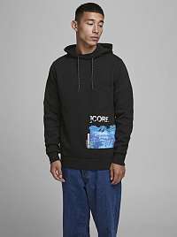 Jack & Jones čierne pánska mikina Cogravity
