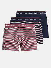 Jack & Jones modré 3 pack boxeriek Trunk