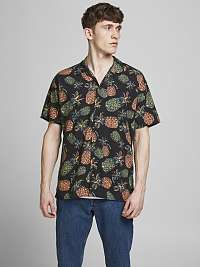 Jack & Jones modré pánska košeľa Tropicana