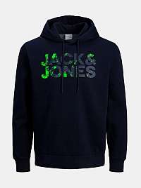 Jack & Jones modré pánska mikina Splash