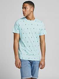 Jack & Jones modré pánske tričko Poolside