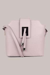 Kara púdrové crossbody kožená kabelka