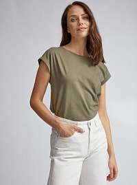 Khaki basic tričko Dorothy Perkins