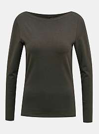 Khaki basic tričko VERO MODA Panda