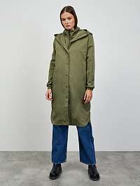 Khaki dámska dlhá bunda s kapucňou ZOOT.lab Sadie
