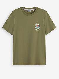 Khaki dámske tričko Scotch & Soda