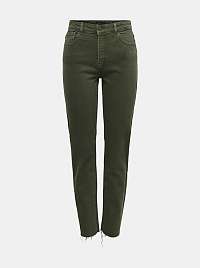 Khaki straight fit džínsy ONLY