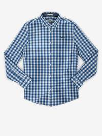 Kockované pre mužov Pepe Jeans - modrá