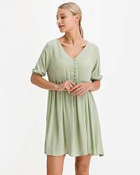 Košeľové šaty pre ženy ICHI - zelená