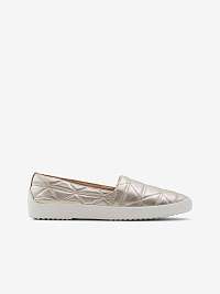 Kožené espadrilky ALDO Quilten v zlatej farbe