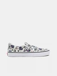Krémové dámske kvetované slip on VANS