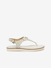 Krémové dámske sandále Michael Kors Jilly Flat
