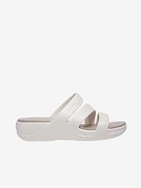 Krémové dámske šľapky Crocs Monterey