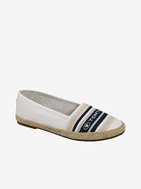 Krémové dámske vzorované espadrilky Tom Tailor