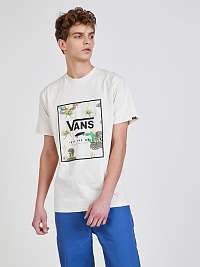 Krémové pánske tričko s potlačou VANS