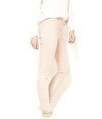 Krémové slim fit nohavice Camaieu