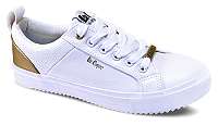 Lee Cooper biele tenisky White/Gold