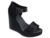 Melissa čierne topánky na kline Mar Wedge Black