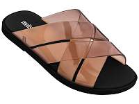 Melissa hnedé šľapky Breeze Brown/Black -