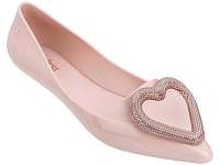 Melissa púdrové balerínky Pointy Heart Soft Pink