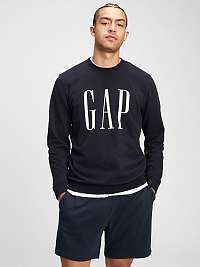 Mikina GAP Logo fashion corp crew Modrá