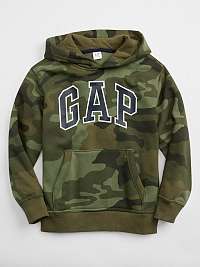 Mikina GAP Logo Hoodie Khaki