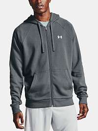 Mikina Under Armour Rival Cotton FZ Hoodie - šedá