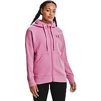Mikina Under Armour Rival Fleece FZ Hoodie-PNK