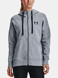 Mikina Under Armour Rival Fleece FZ Hoodie - šedá