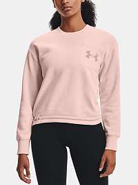 Mikina Under Armour Rival Fleece Mesh Crew-PNK