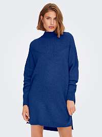 Mikinové a svetrové šaty pre ženy ONLY - modrá