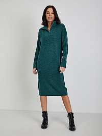 Mikinové a svetrové šaty pre ženy Tom Tailor Denim - petrolejová