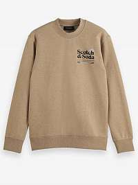 Mikiny bez kapuce pre mužov Scotch & Soda - béžová