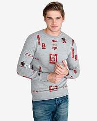 Mikiny bez kapuce pre mužov Scotch & Soda - sivá