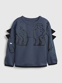 Modrá mikina GAP Fit Dinosaur