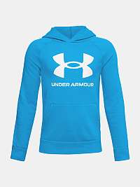 Modrá mikina Under Armour RIVAL FLEECE HOODIE