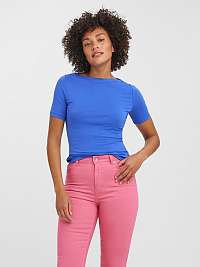 Modré basic tričko VERO MODA Panda