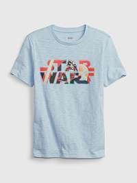 Modré chlapčenské organické tričko Star Wars