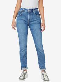 Modré dámske džínsy Mom Fit Pepe Jeans Violet
