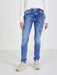 Modré dámske džínsy Pepe Jeans Regent