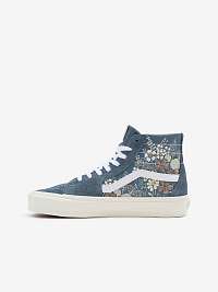 Modré dámske semišové členkové tenisky VANS