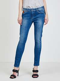 Modré dámske skinny fit džínsy Pepe Jeans Lola