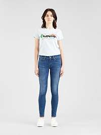 Modré dámske skinny fit rifle Levi's® 711 Skinny