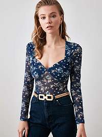 Modré kvetované body Trendyol