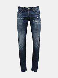 Modré pánske skinny fit rifle Diesel