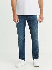 Modré pánske slim fit džínsy Celio Poslage25