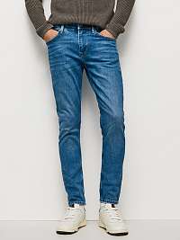 Modré pánske slim fit džínsy Pepe Jeans Finsbury