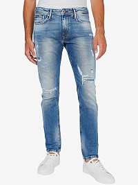 Modré pánske slim fit rifle Pepe Jeans Stanley