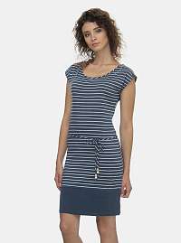 Modré pruhované šaty Ragwear Soho Stripes